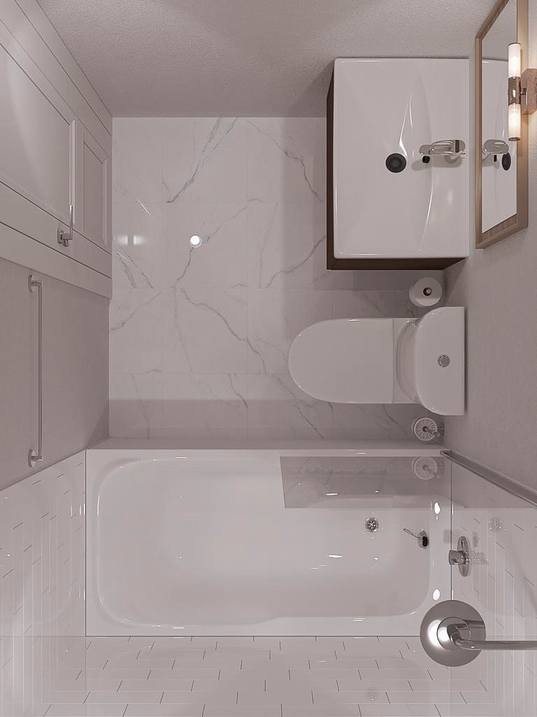 A complete bathroom transformation featuring a modern layout and balanced symmetry. Every detail, from tile placement to fixtures, was planned for function and flow.