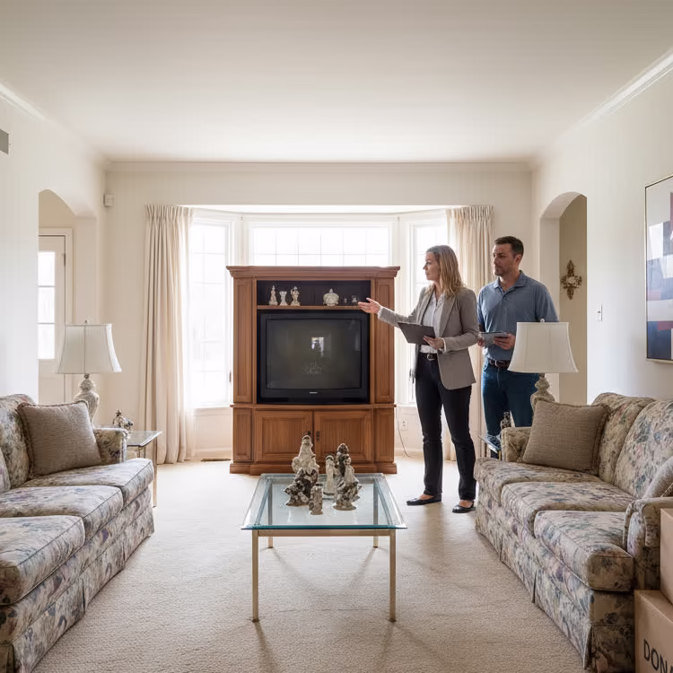 Renovation inspector reviewing a project site and checking construction details.